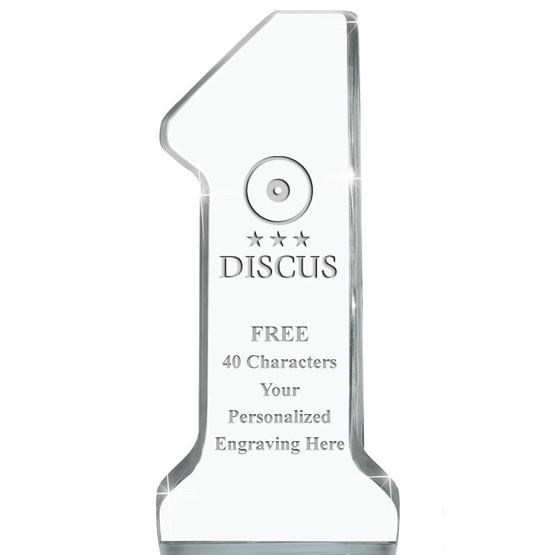 6" NUMBER ONE ACRYLIC