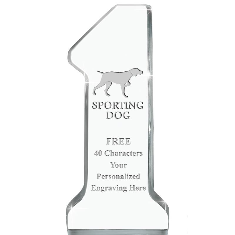 6" NUMBER ONE ACRYLIC