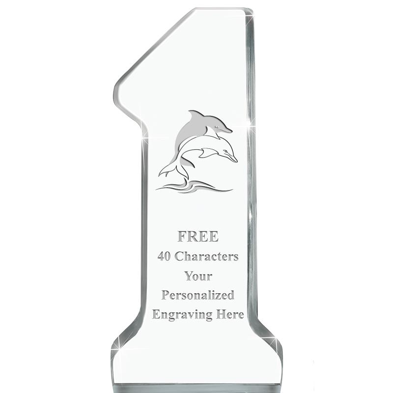 6" NUMBER ONE ACRYLIC