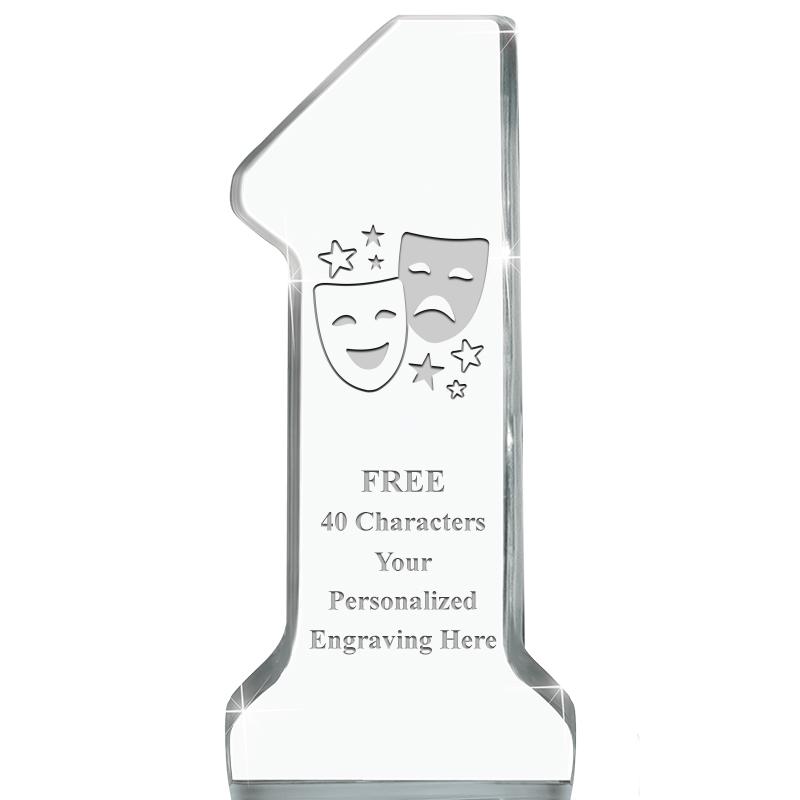 6" NUMBER ONE ACRYLIC