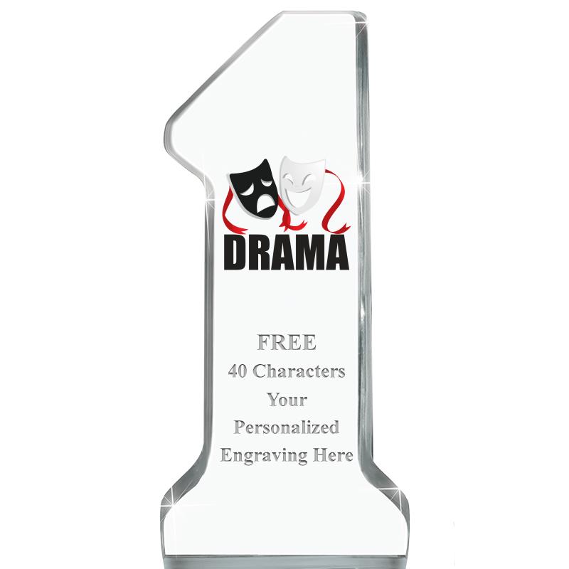 6" NUMBER ONE ACRYLIC