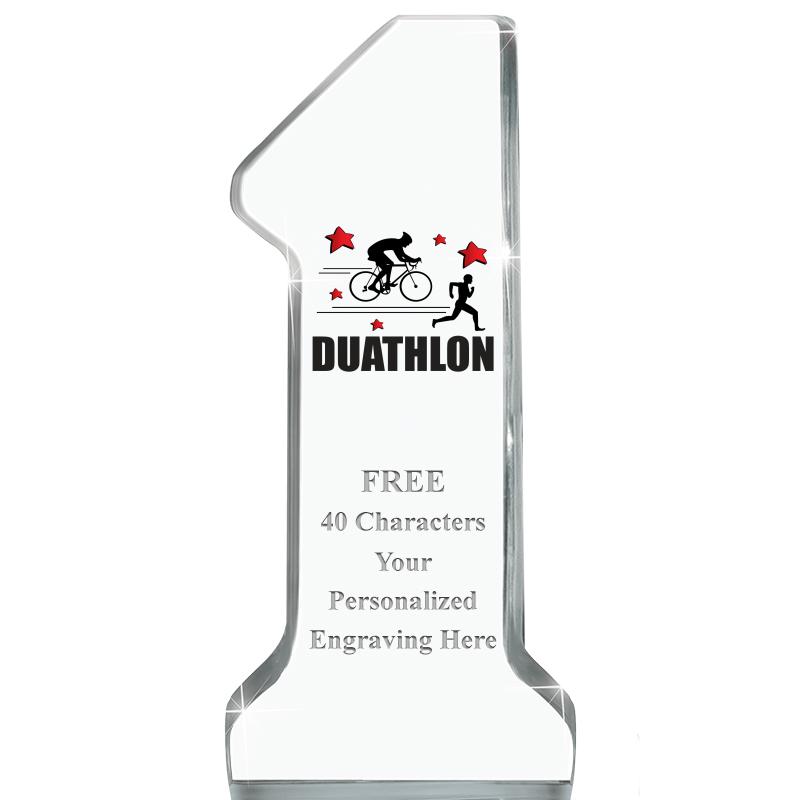 6" NUMBER ONE ACRYLIC