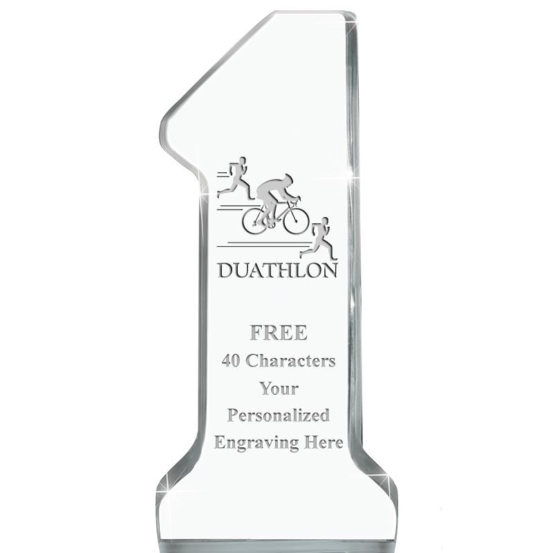 6" NUMBER ONE ACRYLIC