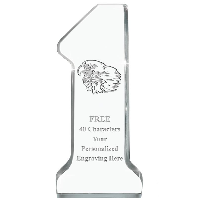 6" NUMBER ONE ACRYLIC