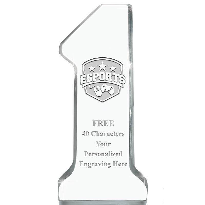 6" NUMBER ONE ACRYLIC