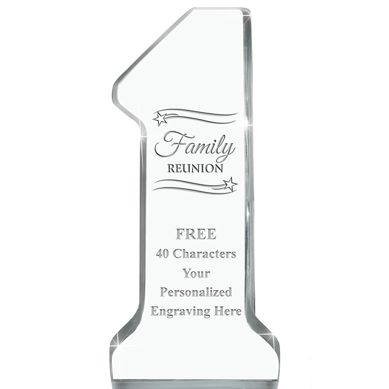 6" NUMBER ONE ACRYLIC