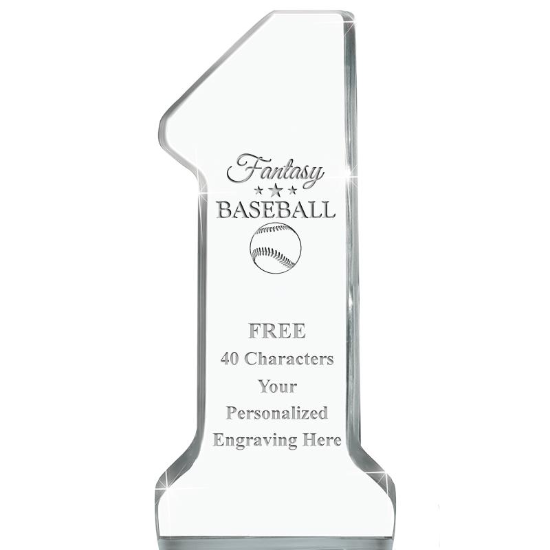 6" NUMBER ONE ACRYLIC