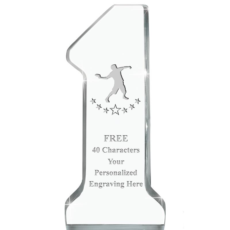 6" NUMBER ONE ACRYLIC