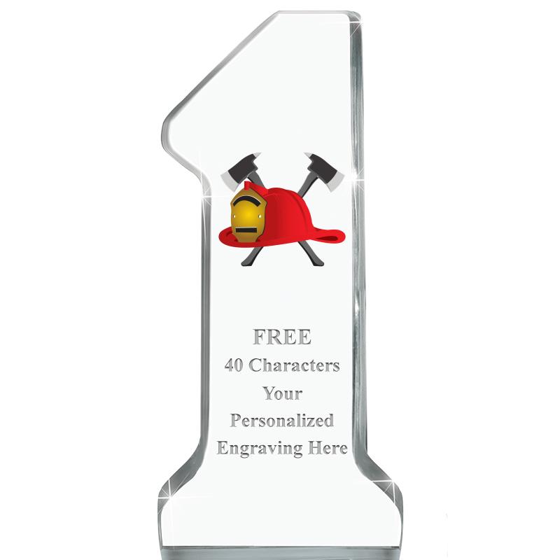 6" NUMBER ONE ACRYLIC