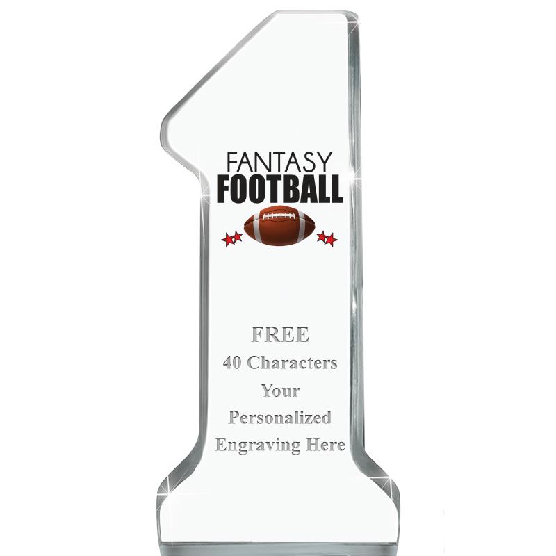 6" NUMBER ONE ACRYLIC