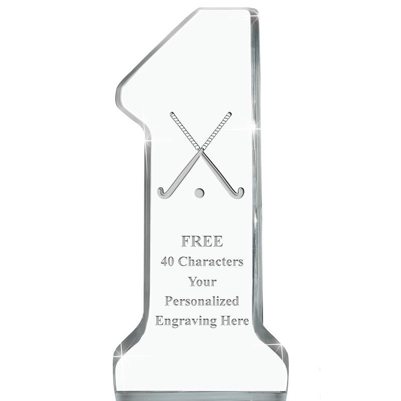 6" NUMBER ONE ACRYLIC