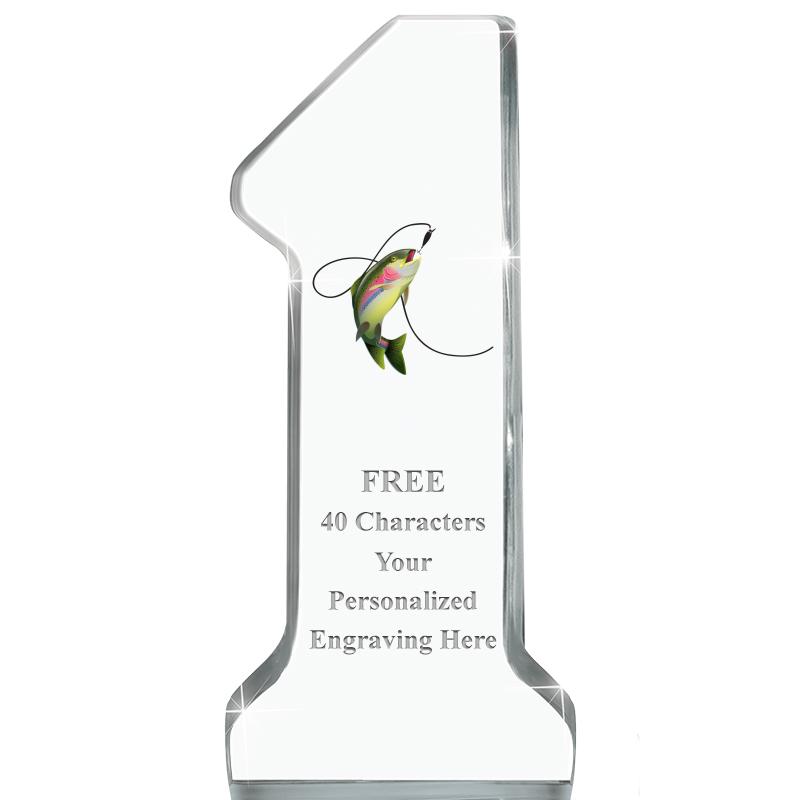 6" NUMBER ONE ACRYLIC