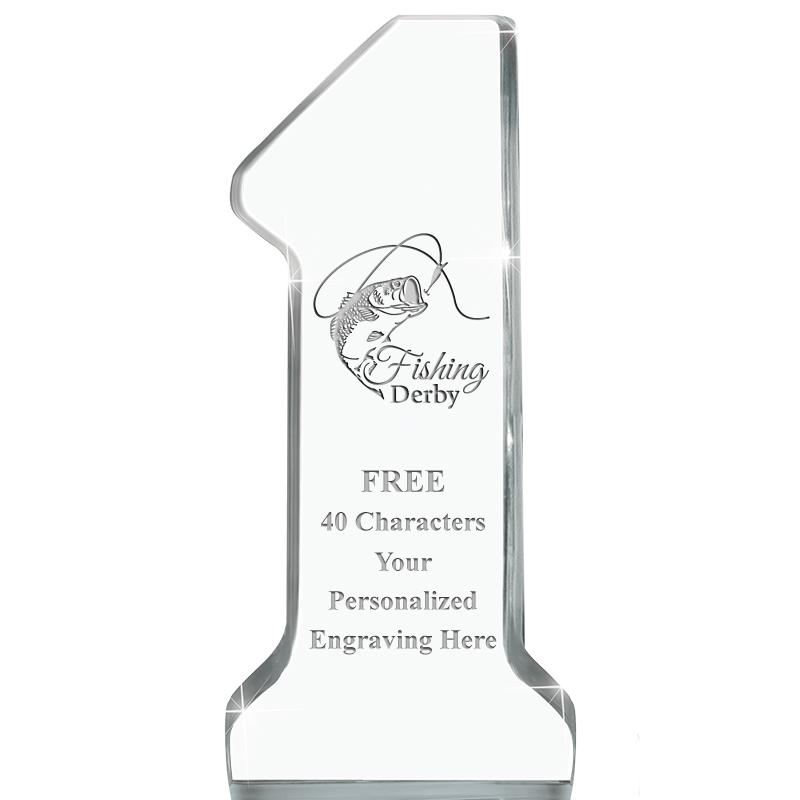 6" NUMBER ONE ACRYLIC