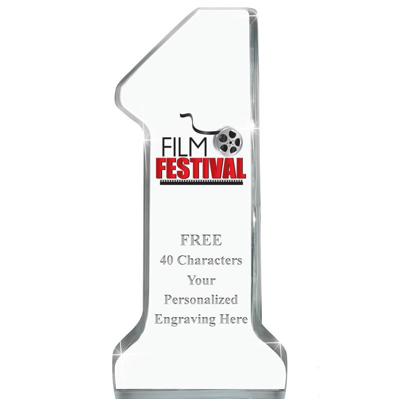 6" NUMBER ONE ACRYLIC