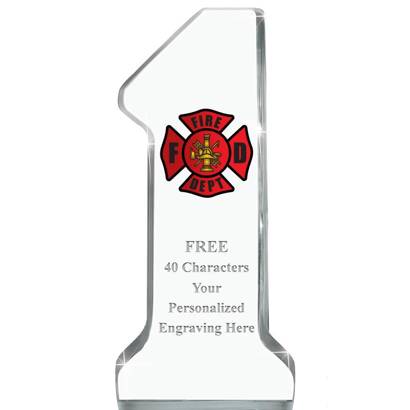 6" NUMBER ONE ACRYLIC