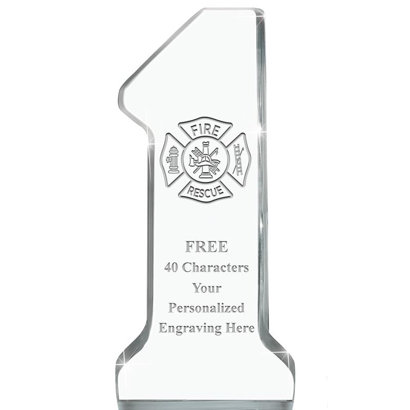 6" NUMBER ONE ACRYLIC