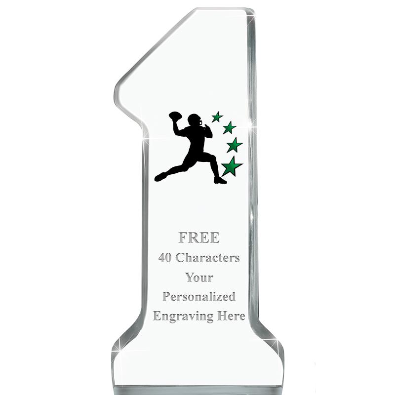 6" NUMBER ONE ACRYLIC