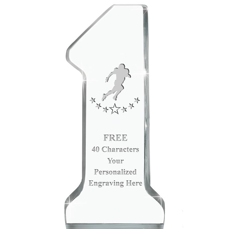 6" NUMBER ONE ACRYLIC