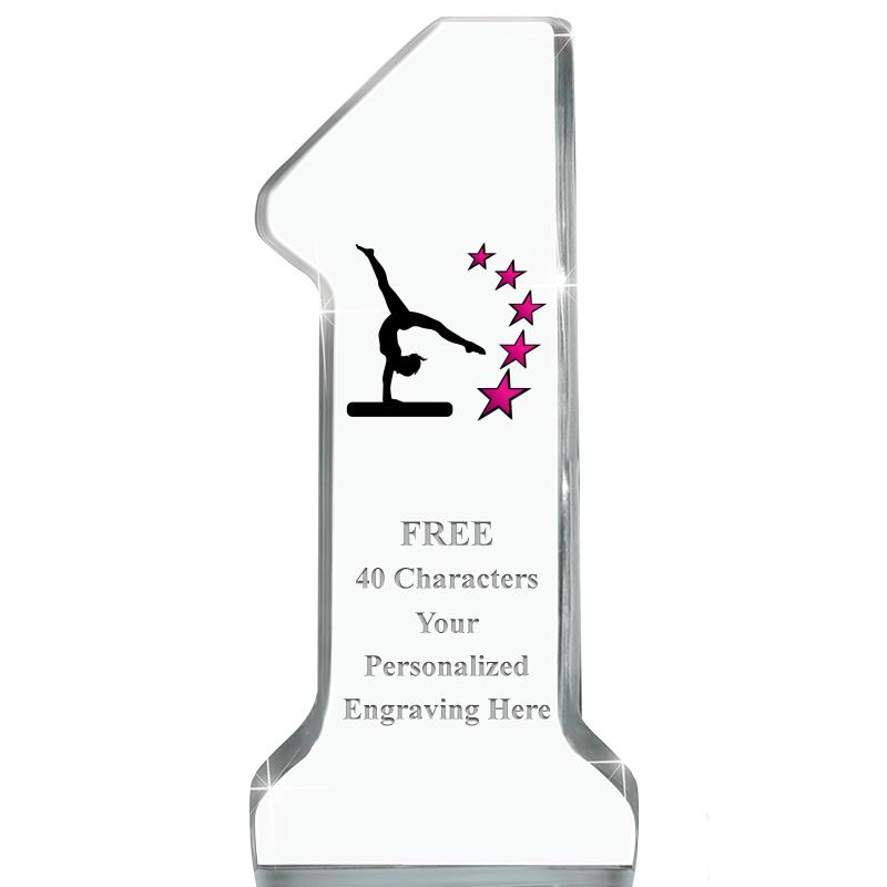 6" NUMBER ONE ACRYLIC