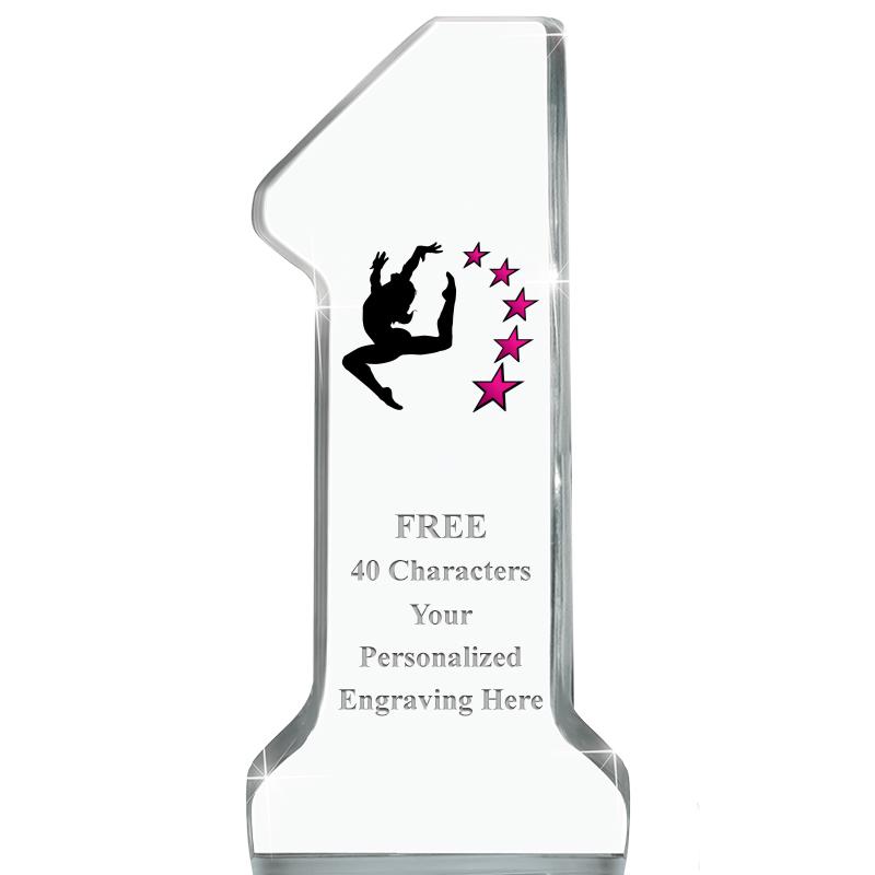 6" NUMBER ONE ACRYLIC