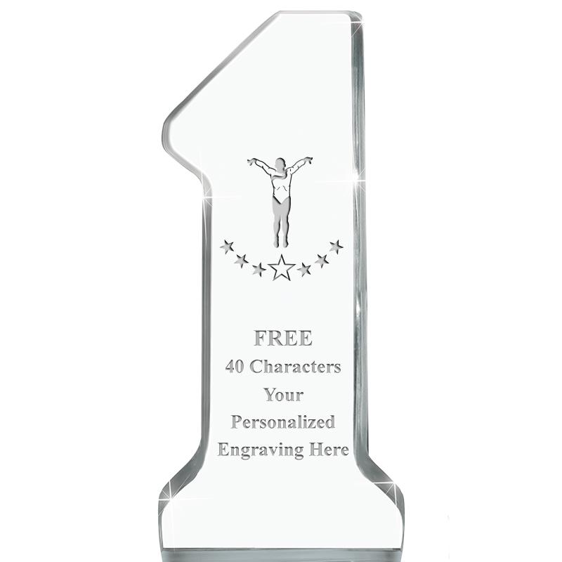 6" NUMBER ONE ACRYLIC