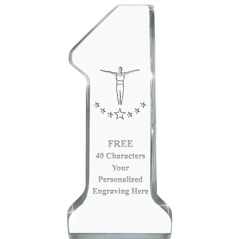 6" NUMBER ONE ACRYLIC