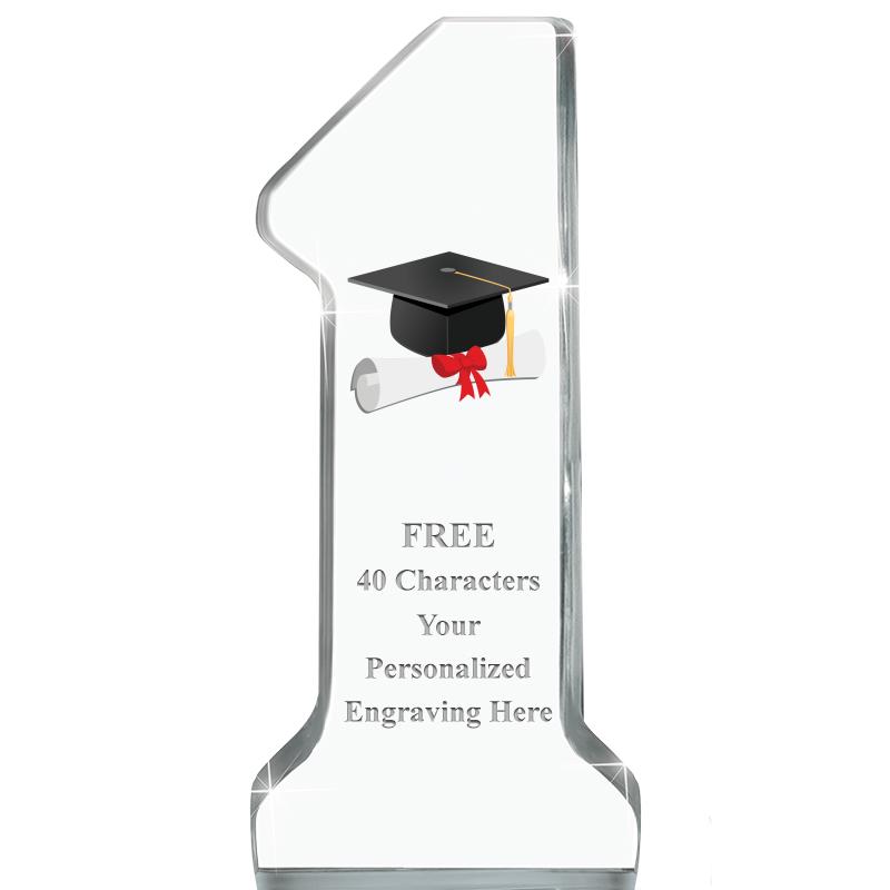 6" NUMBER ONE ACRYLIC