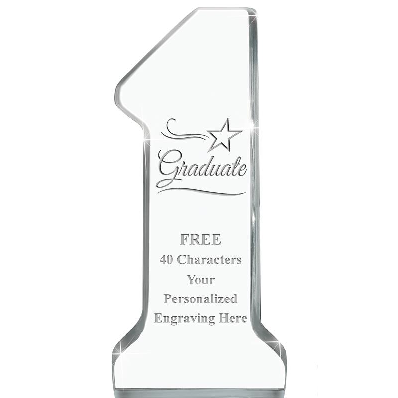 6" NUMBER ONE ACRYLIC