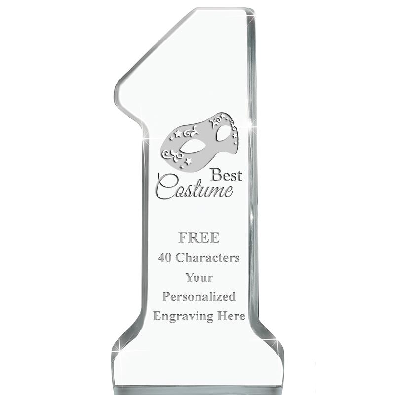 6" NUMBER ONE ACRYLIC