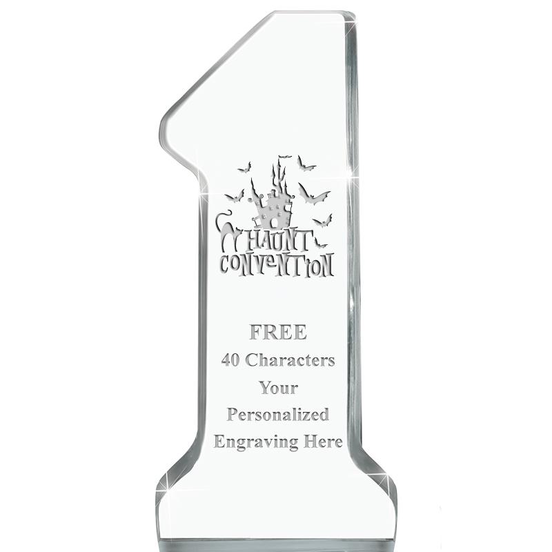 6" NUMBER ONE ACRYLIC