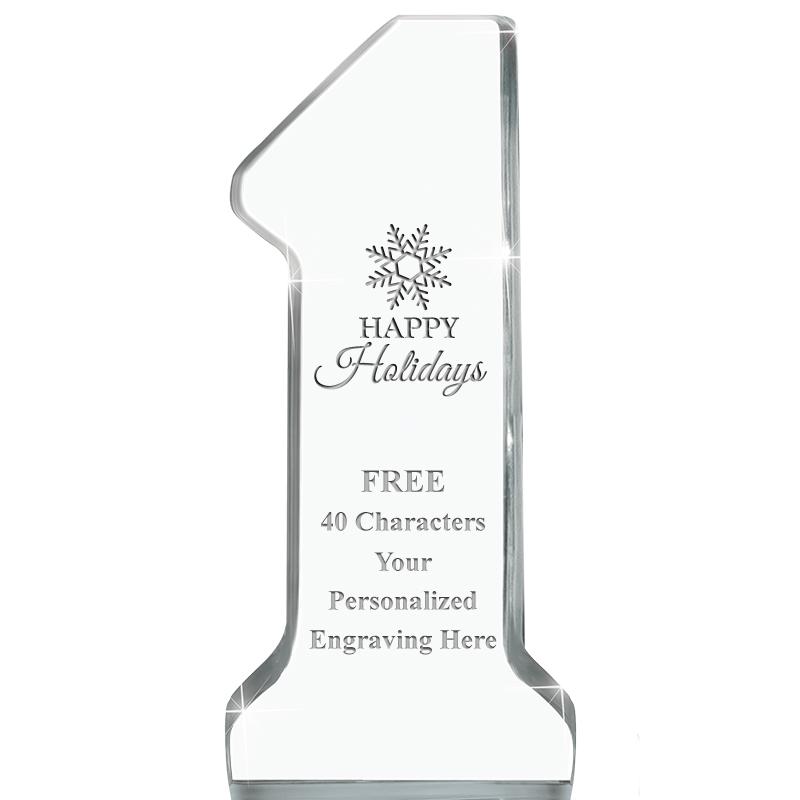 6" NUMBER ONE ACRYLIC