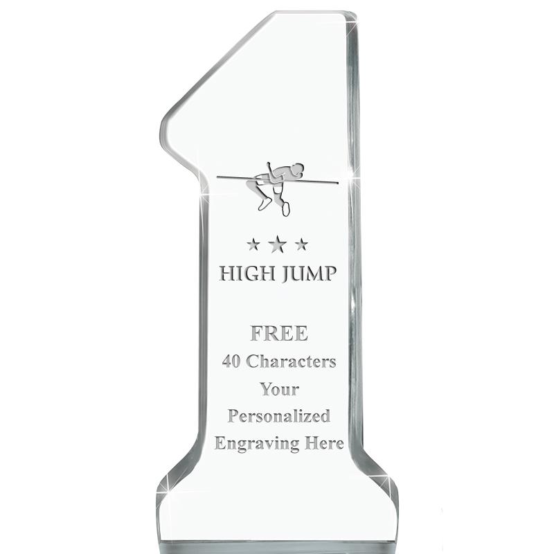 6" NUMBER ONE ACRYLIC