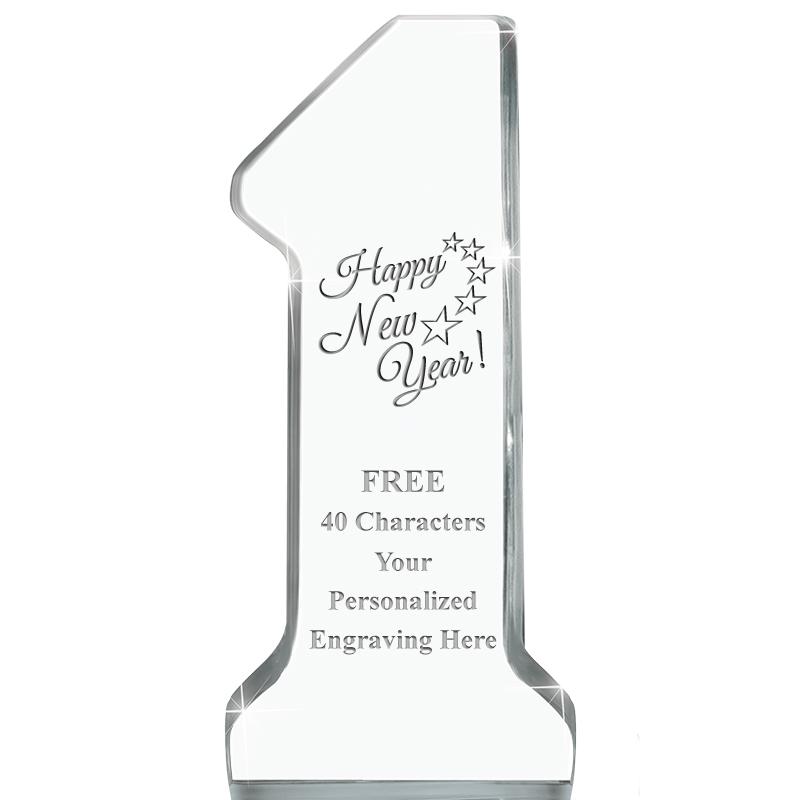 6" NUMBER ONE ACRYLIC