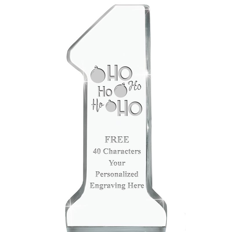 6" NUMBER ONE ACRYLIC