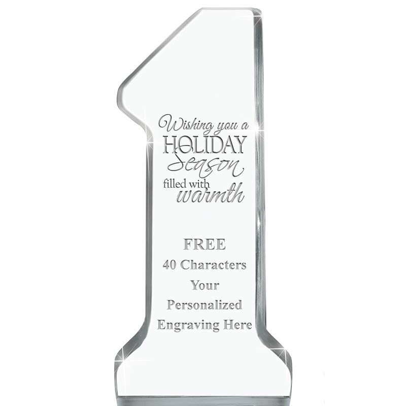 6" NUMBER ONE ACRYLIC