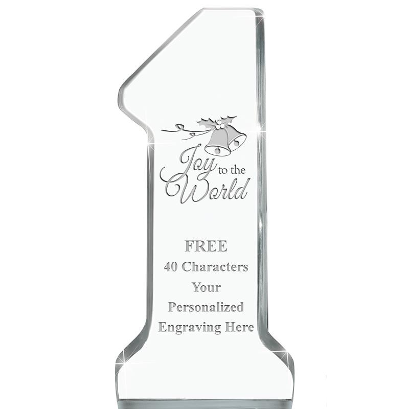 6" NUMBER ONE ACRYLIC