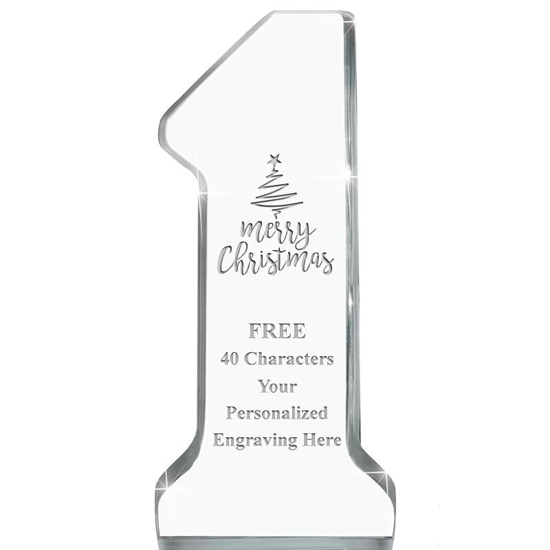 6" NUMBER ONE ACRYLIC