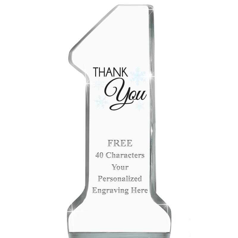 6" NUMBER ONE ACRYLIC