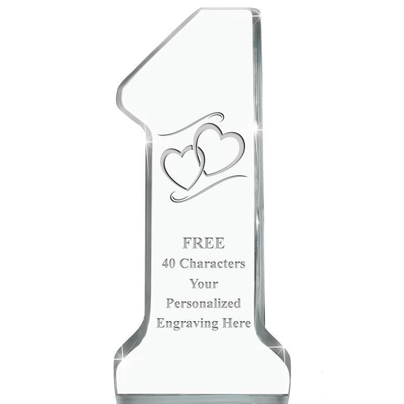 6" NUMBER ONE ACRYLIC