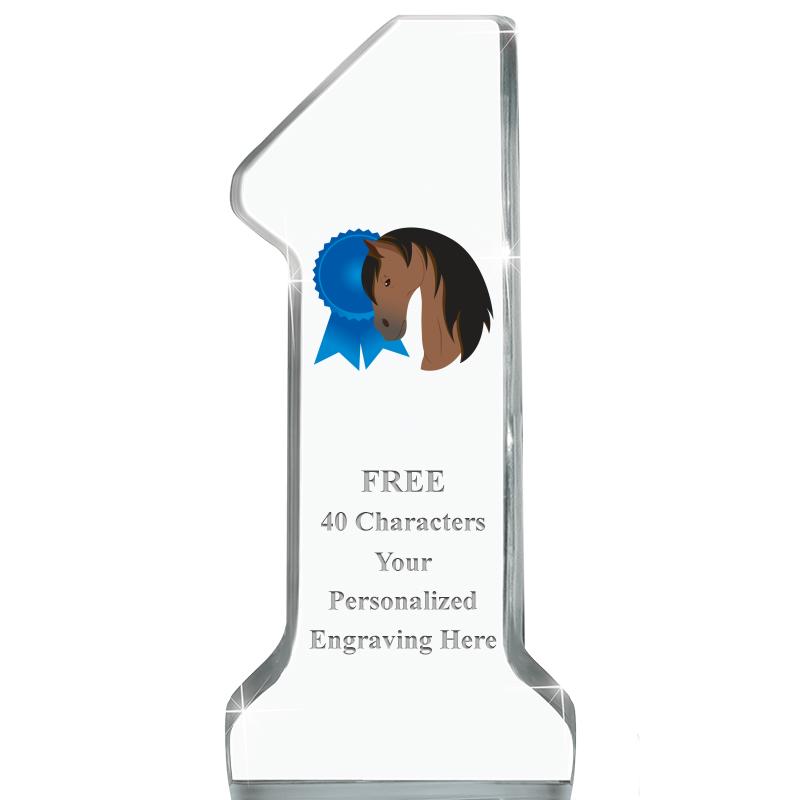 6" NUMBER ONE ACRYLIC