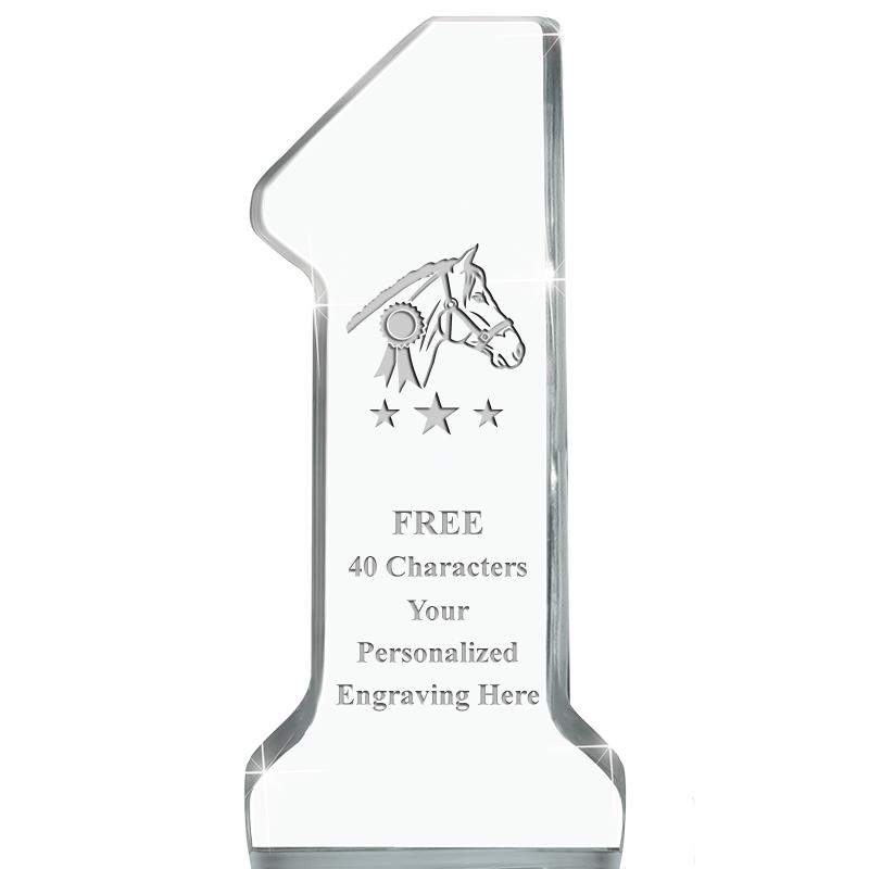 6" NUMBER ONE ACRYLIC