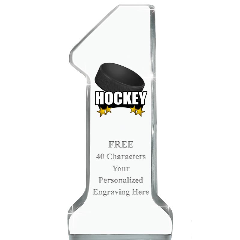 6" NUMBER ONE ACRYLIC