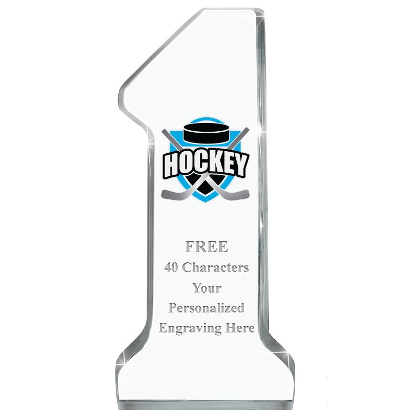 6" NUMBER ONE ACRYLIC