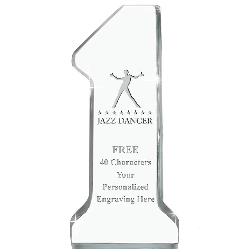 6" NUMBER ONE ACRYLIC