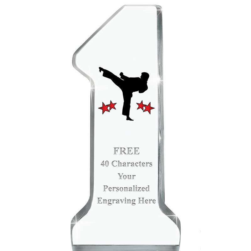 6" NUMBER ONE ACRYLIC