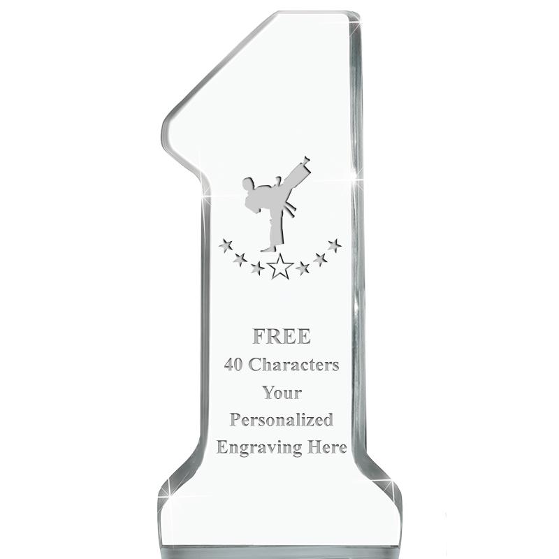 6" NUMBER ONE ACRYLIC