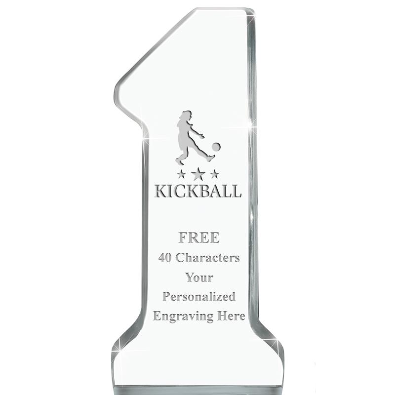 6" NUMBER ONE ACRYLIC