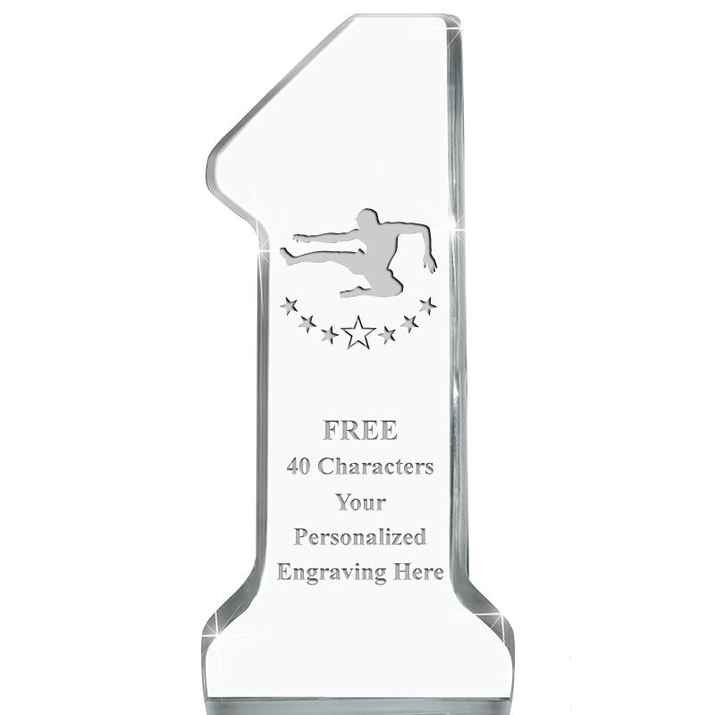 6" NUMBER ONE ACRYLIC