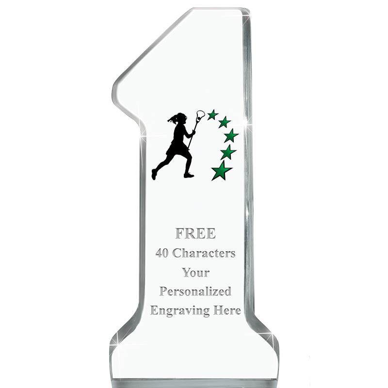 6" NUMBER ONE ACRYLIC