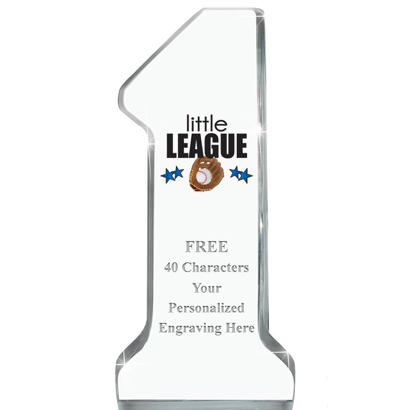 6" NUMBER ONE ACRYLIC